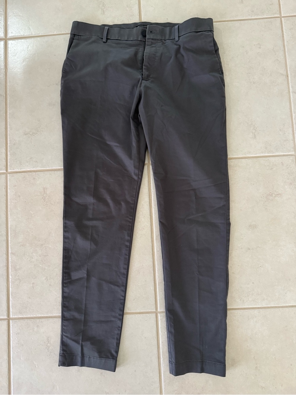 Banana Republic Men's Dark Gray Chinos